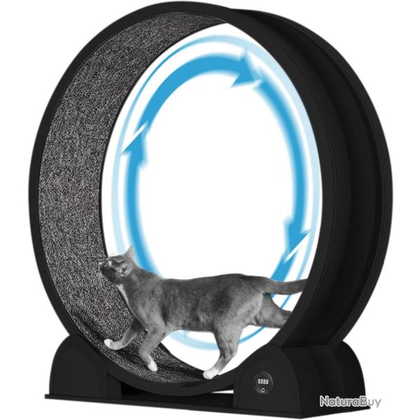 Roue d'exercice pour Chats d'int�rieur, Design Silencieux, Bois Naturel Extra Large, Piste Tapis de