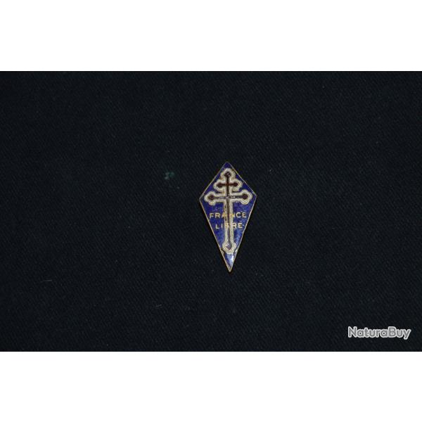 FORCES NAVALES FRANCAISES LIBRES-FNFL-INSIGNE ORIGINAL (33 mm) FRANCE LIBRE 2�WW