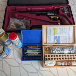 (Jamais utilis&eacute;) Pietta Remington Cal. 44 + Barillet Sup + Kit entretien + Kit balle HC collection