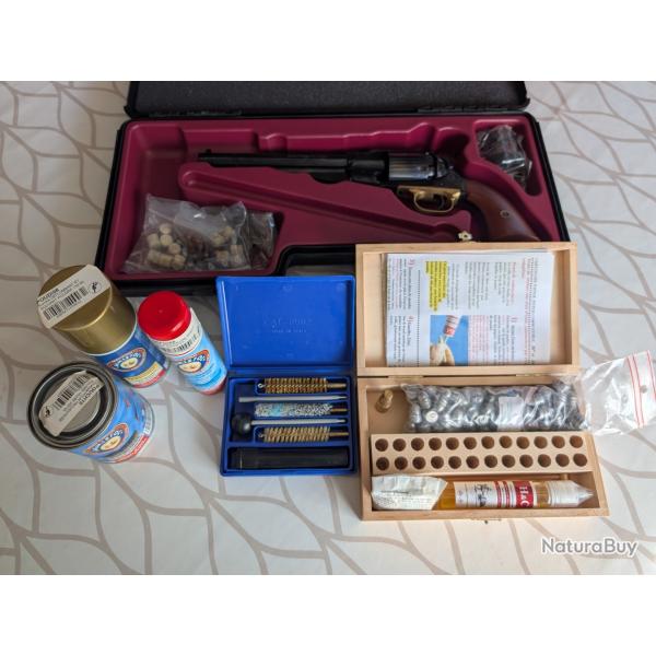 (Jamais utilis�) Pietta Remington Cal. 44 + Barillet Sup + Kit entretien + Kit balle HC collection