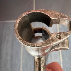 Rare ba&iuml;onnette &agrave; douille Pays-Bas mod&egrave;le 1871 pour fusil Beaumont