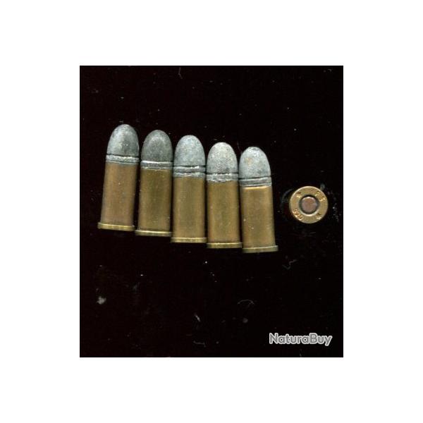 Lot de 6 cartouches .320 � balle pour revolver Bull Dog - amorce cuivre - PORT COMPRIS