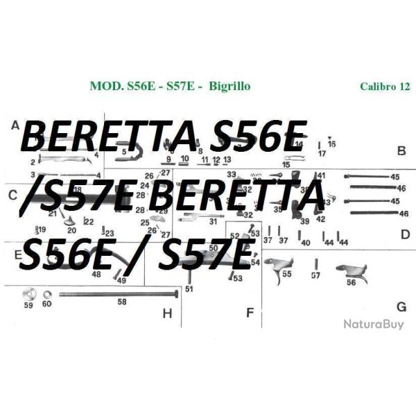 �clat� fusil BERETTA S56E et S57E - VENDU PAR JEPERCUTE (m2881)