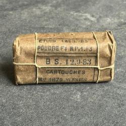 BEAU paquet original de 6 cartouches 11 mm Gras Mle 1879 VERNIES - Bourges 1883 - PRIX PORT COMPRIS