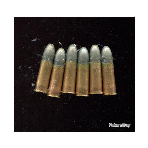 Lot six cartouches 7.5 mm pour Revolver Suisse, Norv�gien et Su�dois - PRIX PORT COMPRIS