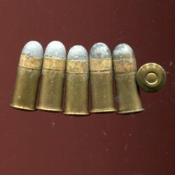 Lot de 6 cartouches originales 10.4 mm Revolver Suisse 1878 - PRIX PORT COMPRIS