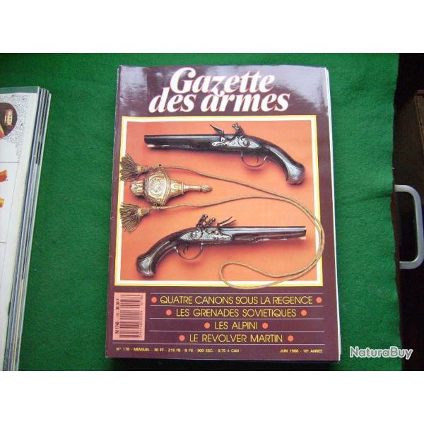 gazette des armes n�178/180/181/182/183185/317/323/393/531