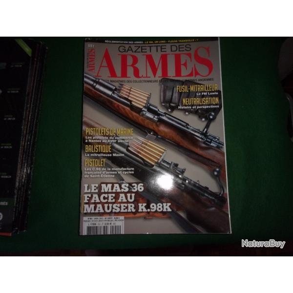 gazette des armes n�551/552/553/555/556/557/580/582/583/586