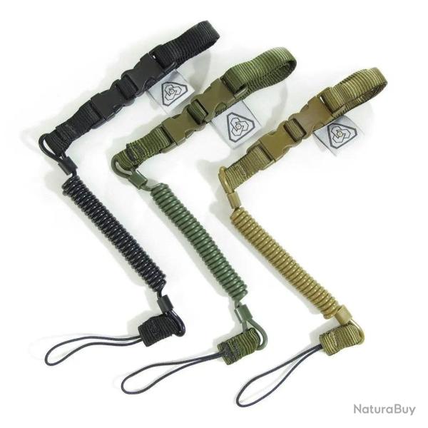 A.C. Mini Coil Lanyard - Noir