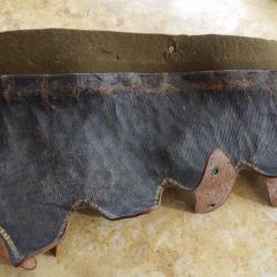 int&eacute;rieur cuir casque dragon cuirassier lancier chasseur cheval officier  dents d e loup TTBE