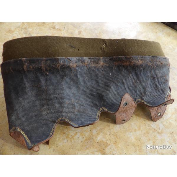 int�rieur cuir casque dragon cuirassier lancier chasseur cheval officier  dents d e loup TTBE