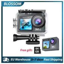 Cam&eacute;ra d'action &agrave; double &eacute;cran Blossom 5K/1080P - Cam&eacute;ra sport &eacute;tanche grand angle avec t&eacute;l&eacute;commande
