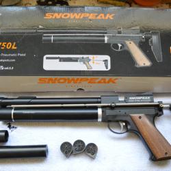a vendre  PCP SNOWPEAK  PP750 L   5/5 3 chargeurs un compresseur vevor