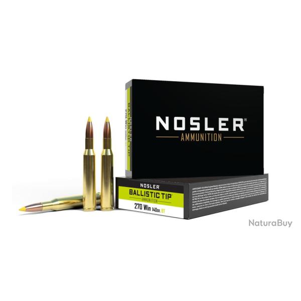 NOSLER 270WIN 140GR BALLISTIC TIP