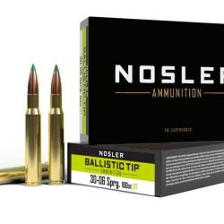 NOSLER 30.06 SPRG 180GR BALLISTIC TIP