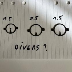 Lot de 3 Guidons &agrave; lame divers ?