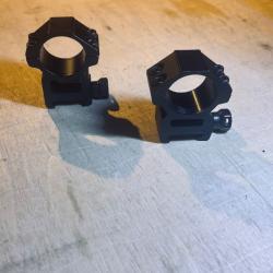 2 Anneaux de Montage lunettes de tir