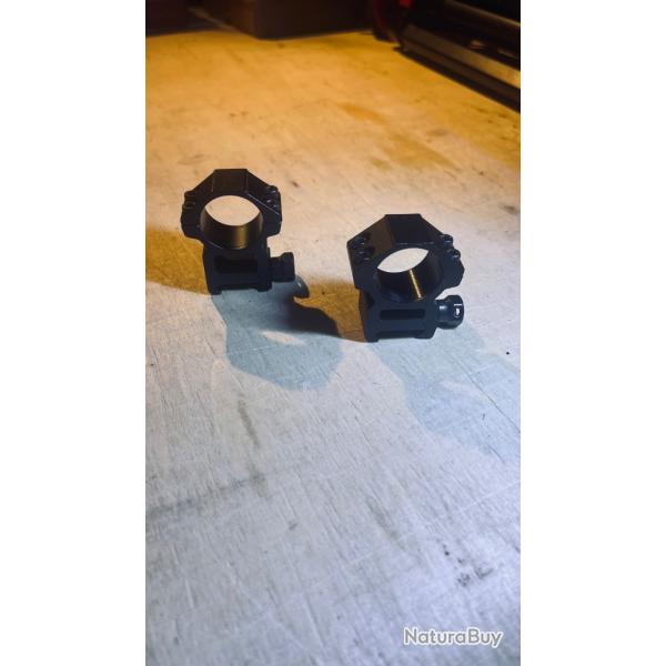 2 Anneaux de Montage lunettes de tir