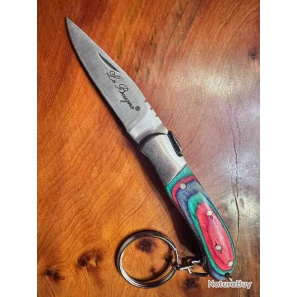 Couteau pliant Porte clef Le Bougna - Bois color� - Ench�re 1.00 � (1)