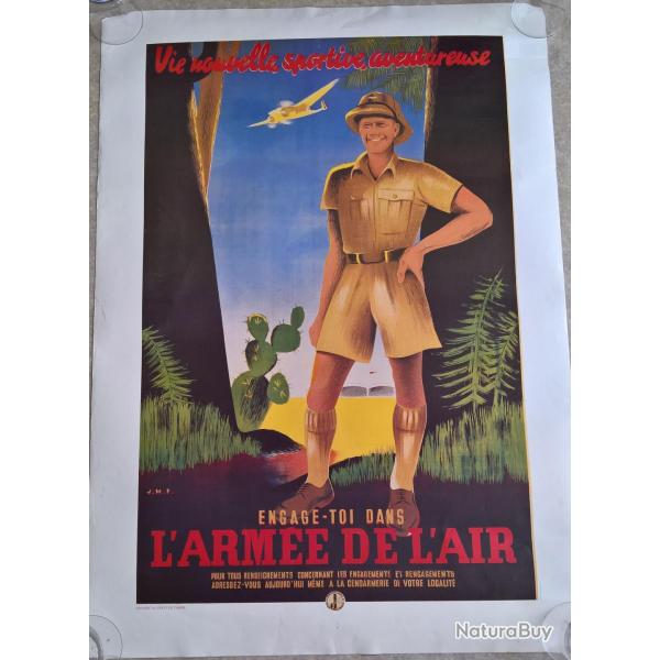 Affiche Arm�e de l'air Troupes Coloniales