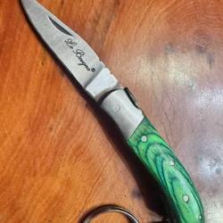 Couteau pliant Porte clef Le Bougna - Bois color&eacute; - Ench&egrave;re 1.00 � (3)
