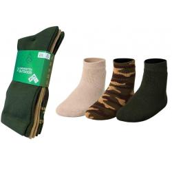 Pack 3 Chaussettes Treeland vert/beige/euro camo - 39/42