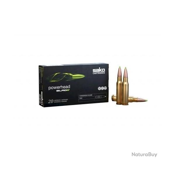 BALLES SAKO POWERHEAD BLADE 175GR , CALIBRE: 30-06. Lot de 3 boites de 20 cartouches.