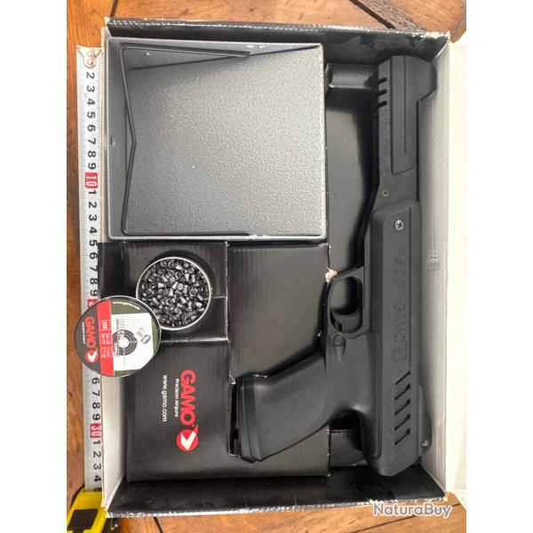 Pistolet � plomb GAMO P900 GUNSET PACK porte cible pi�ge � plombs