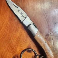 Couteau pliant Porte clef Le Bougna - Bois Teck - Ench&egrave;re 1.00 � (5)