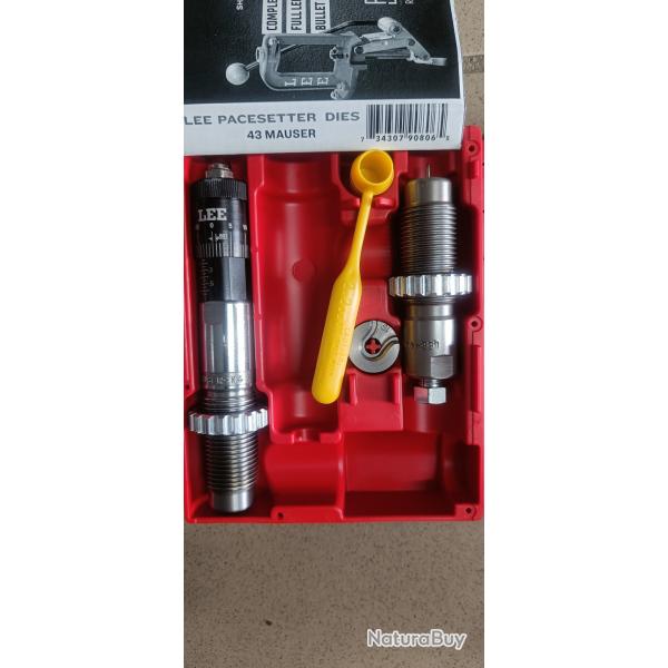 Jeu d'outils Lee 43 Mauser 11�60mm R Mauser avec si�geur microm�trique 90806
