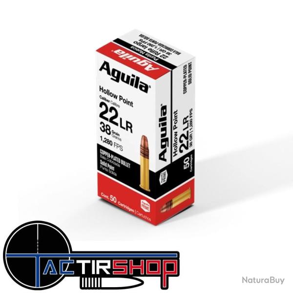 Munitions AGUILA 22lr HV HP 38g - boite de 50