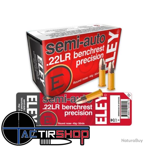 Eley Semi-auto Benchrest Precision round-nose 22lr 40 Gr par 50