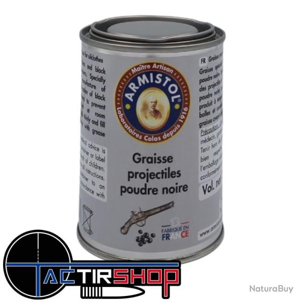 Graisse Armistol pour projectiles poudre noire