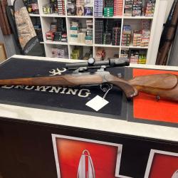 Sauer 202 stutzen cal 9,3x62, montage EAW pivotant, lunette Zeiss varipoint M 1,1x4x24