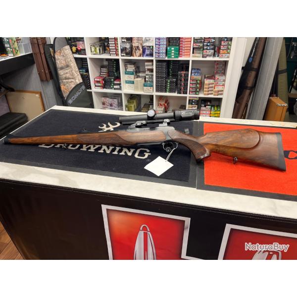 Sauer 202 stutzen cal 9,3x62, montage EAW pivotant, lunette Zeiss varipoint M 1,1x4x24