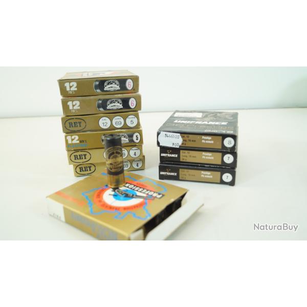 cartouche 12/69  100 pieces pour ench�re 1�s sans prix de r�serve
