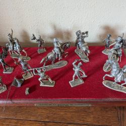 Lot 2 Dioramas MHSP - Waterloo 1815 & Austerlitz 1805 - Figurines &Eacute;tain Massif