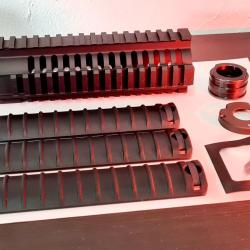 GARDE MAIN TM4 RIS CAL.43 7 POUCES AVEC COUVRES RAILS X 3 ET BARREL NUT UMAREX