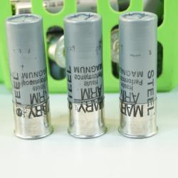 cartouche 12/76 magnum bille acier 3.25  100 pieces pour ench&egrave;re 1� sans prix de r&eacute;serve