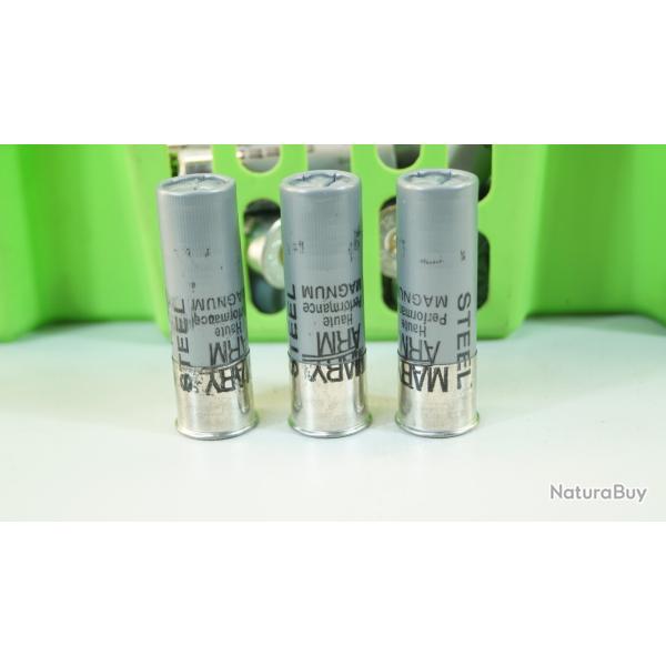 cartouche 12/76 magnum bille acier 3.25  100 pieces pour ench�re 1� sans prix de r�serve