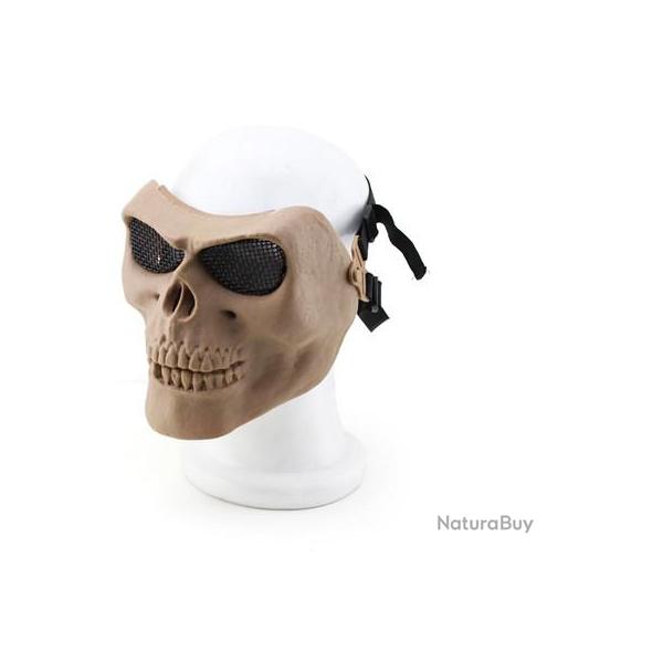 MASQUE SKULL GRILLAGE TAN