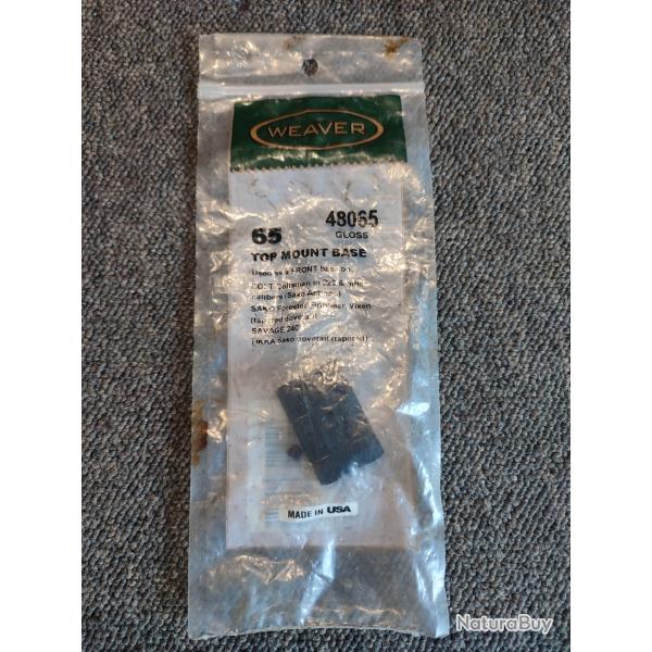 Adaptateur WEAVER Top Mont base made in USA mod�le 65 48065 pour COLT, SAKO,SAVAGE