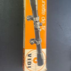 Lunette de tir vintage VIDI 4x16 compl&egrave;te en bo&icirc;te d'origine (Made in France)