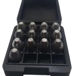 boite pour balles mini&eacute; Cal 58 de 28mm de longueur maximum,couleur noire