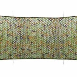 Filet camouflage polyester vert 1,5x5 m hydrofuge anti UV avec sac