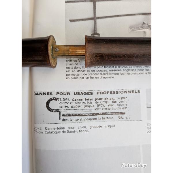 canne � syst�me RARE CANNE TOISE pour chien ou petit animaux