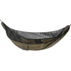 Hamac ultral&eacute;ger avec moustiquaire double zip TigerWood V2 300x150 cm - Khaki