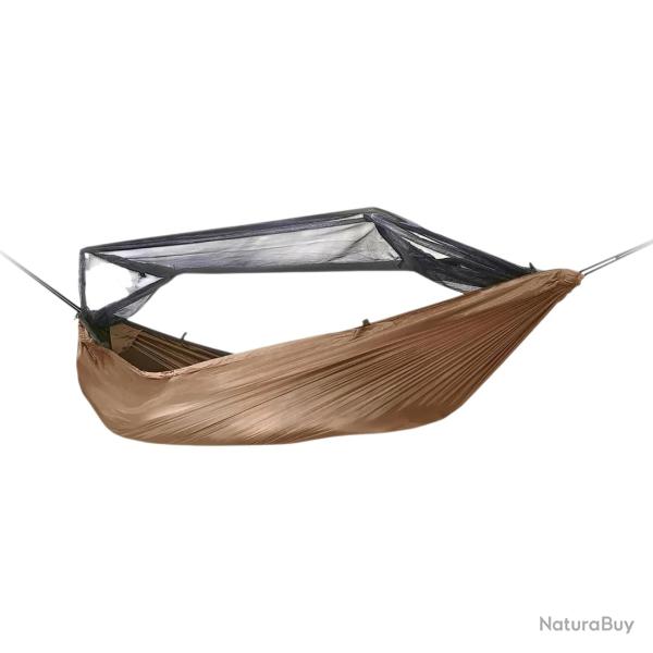 Hamac professionnel avec moustiquaire DD Hammocks Frontline 270x140 cm - Coyote Brown