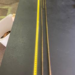 Lot de 3 Baguettes de Nettoyage et Chargement en Laiton - Poudre Noire / Armes Longues