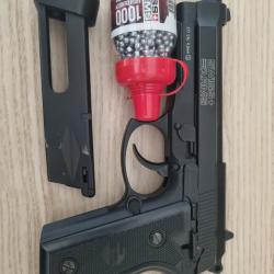 Pistolet Swiss Arms SA P92 CO2 Blowback 1.7 joules - billes acier 4,5mm